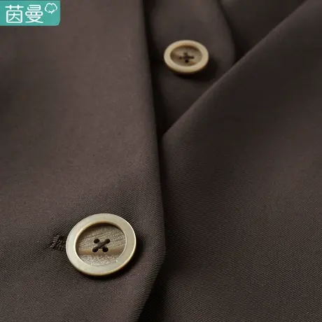 茵曼官方旗舰店秋装女2023年新款秋冬复古宽松长袖小西装外套西服图片