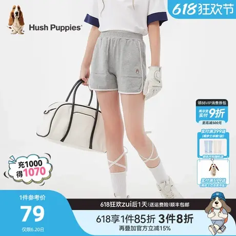暇步士童装女童短裤夏季新款大童户外运动裤子儿童休闲宽松三分裤商品大图
