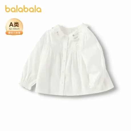 【商场同款】巴拉巴拉宝宝衬衫甜美A型女童长袖上衣2025新款秋装图片