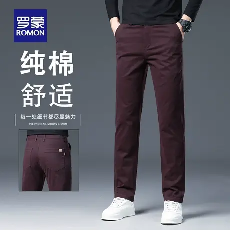 罗蒙秋季裤子男2025新款宽松直筒休闲裤时尚潮流男士春秋长裤N2Z商品大图