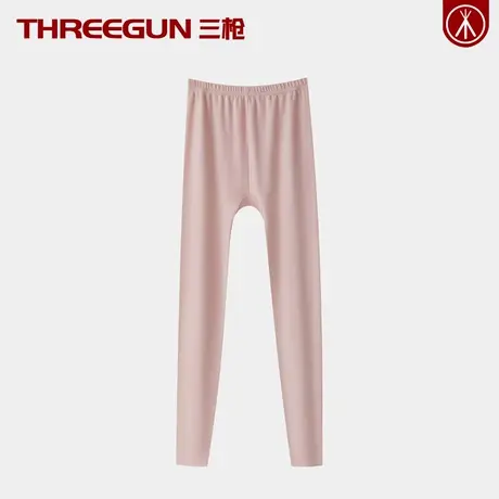 三枪100%全棉女士中厚保暖裤单件长绒棉纯棉打底裤抗静电内衣冬季商品大图