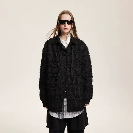 春装设计感复古纯色衬衫女2024年新款宽松小众衬衣法式新中式上衣商品大图