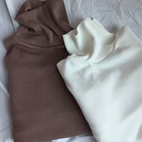 纯色高领打底衫女秋天衣服2023新款百搭韩版少女内搭长袖修身上衣图片