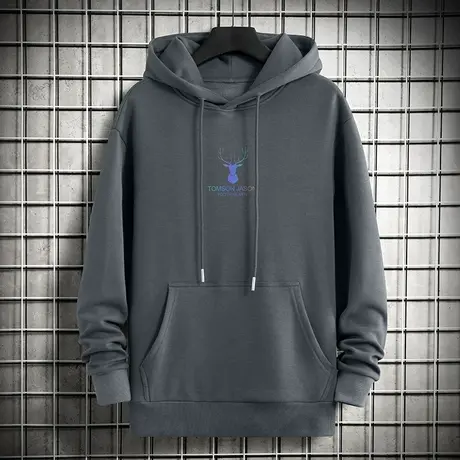 男生卫衣连帽外套春秋款宽松潮流秋冬加绒加厚长袖带帽衫休闲百搭商品大图