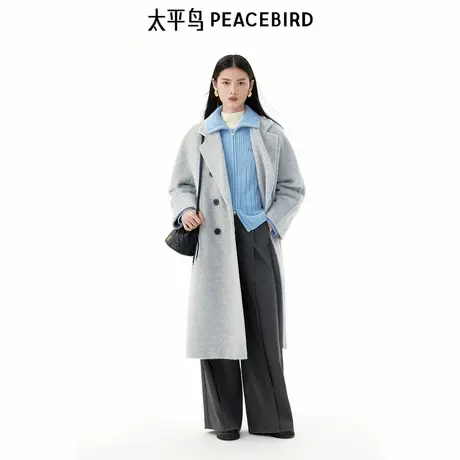 太平鸟年冬季新款苏丽长毛大衣A1AAE4472图片