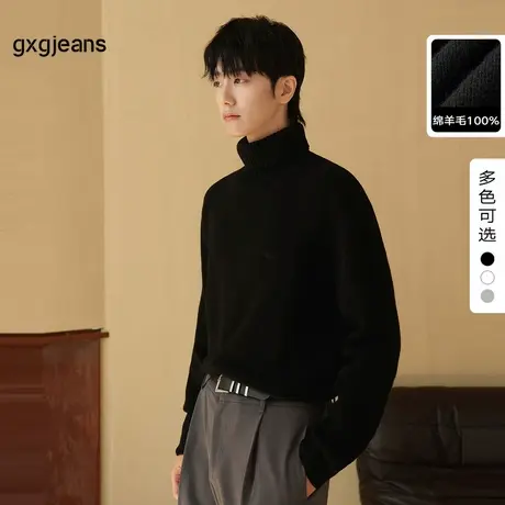 清仓gxg.jeans男装冬季高领毛衫JEX11000514图片