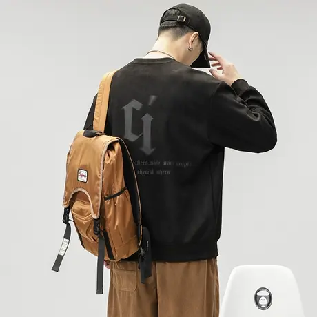 青少年大码长袖潮流百搭时尚秋季男装男士春秋卫衣潮牌男装卫衣图片