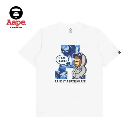 AAPER男装春夏图案印花宽松短袖T恤1260XXK商品大图