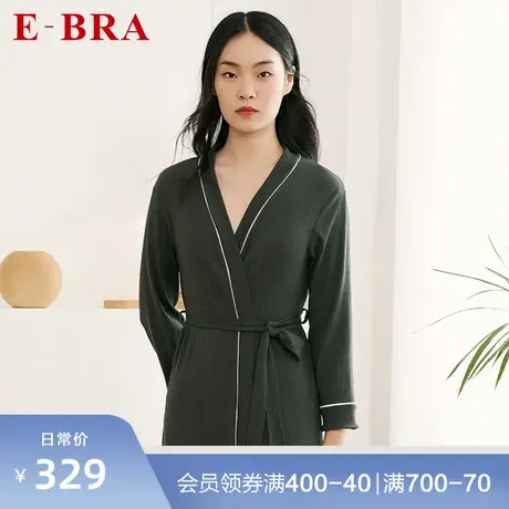 安莉芳旗下E-BRA女士睡衣家居服长款居家莫代尔棉混纺睡袍KL00054商品大图