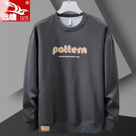 远瞻圆领卫衣男春秋款男装潮牌男款大码2023新款男士上衣长袖秋季商品大图