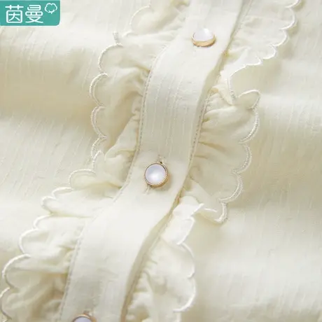 茵曼官方旗舰店莱赛尔天丝短袖衬衫女2023夏季新款衬衣上衣小个子图片