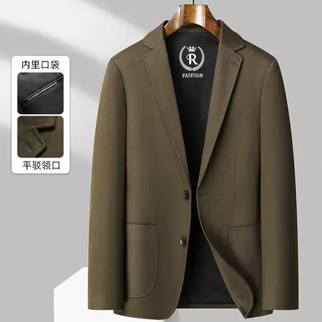 中青年时尚男士西服轻奢小西装修身商务休闲高档外套单件韩版男装商品大图