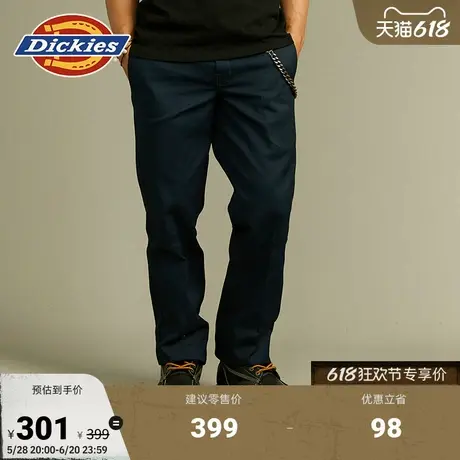 Dickies工装休闲小logo春夏日常下装长裤休闲裤 男女情侣商品大图