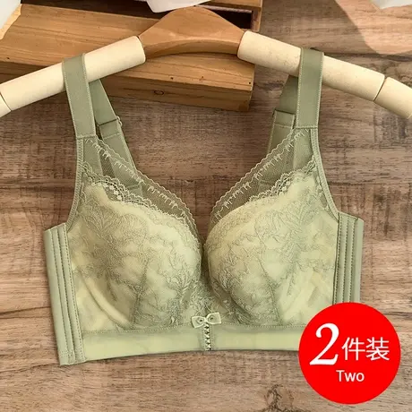 思晴内衣女士大胸显小超薄0.1收副乳防下垂上托夏季文胸薄款胸罩图片