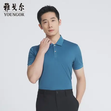 雅戈尔奥莱 商场同款男士短袖T恤新款官方正品商务休闲短袖POLO衫商品大图