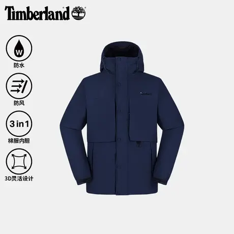 Timberland添柏岚官方男装三合一冲锋衣外套棉服防水防风|A6A8Y商品大图