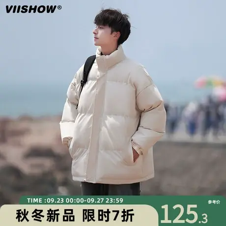VIISHOW冬季宽松潮牌加厚衣服美式棉服男保暖男生痞帅棉衣面包服商品大图