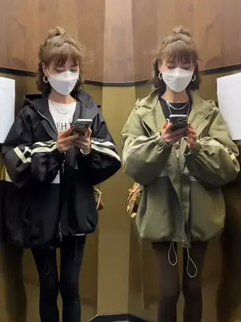 连帽运动外套女春秋2023年新款爆款加棉棒球服小众设计感冲锋衣潮商品大图