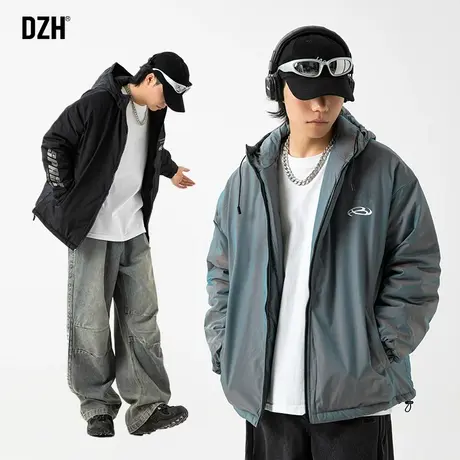 青少年镭射反光外套外套男冬棉服冬装男款2024年新款冬季加厚棉衣商品大图