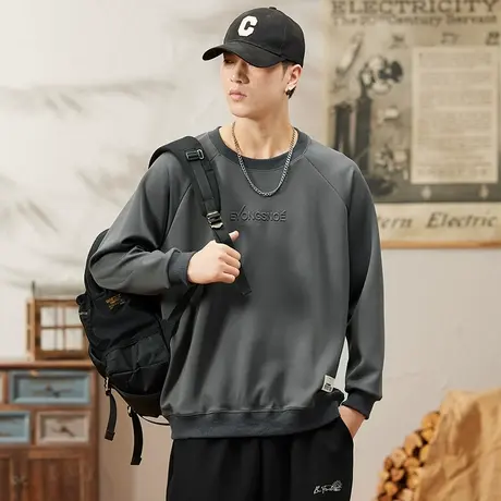 宽松百搭高档男士卫衣多色可选男款卫衣秋季男装潮牌大码卫衣男图片