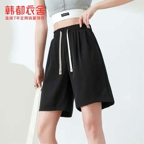 韩都衣舍2023夏休闲时尚短裤女DFV1000051F商品大图