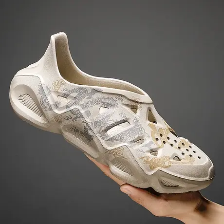 夏季雨鞋男款时尚钓鱼水鞋轻便防滑透气胶鞋厨房防滑鞋洗车防水鞋商品大图