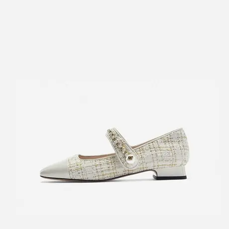 Nine West/玖熙2023年秋季新款法式玛丽珍鞋低跟方头一字扣带单鞋商品大图