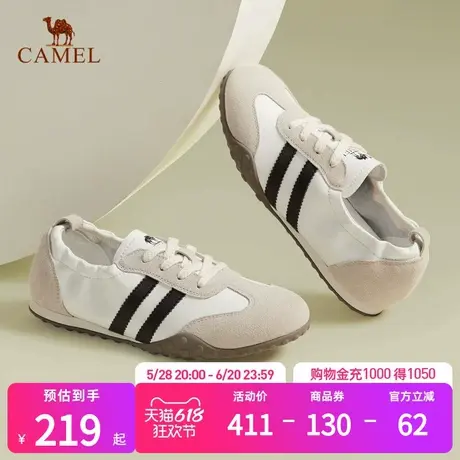 骆驼德训鞋女鞋夏季新款时尚运动鞋透气老爹鞋休闲板鞋阿甘鞋图片