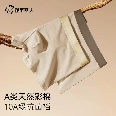都市丽人纯棉男士内裤男生抗菌四角裤2025新款透气大码平角短裤头商品大图
