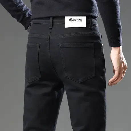 秋冬季男款商务春秋款潮牌休闲牛仔裤子2023新款男士秋季高端西裤商品大图