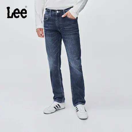 【张凌赫代言】Lee25秋冬新726标准中腰直筒五袋款深蓝色男牛仔裤商品大图