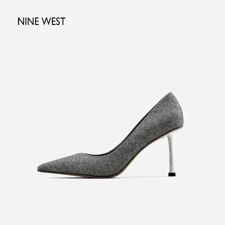 上海时装周同款Nine West/玖熙高跟鞋女细跟春新款格利特气质单鞋图片