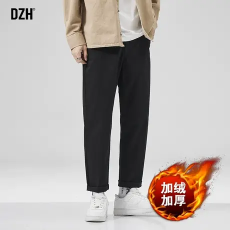 男士加绒休闲裤男款秋冬款2024新款宽松加厚裤子男款冬天休闲长裤商品大图