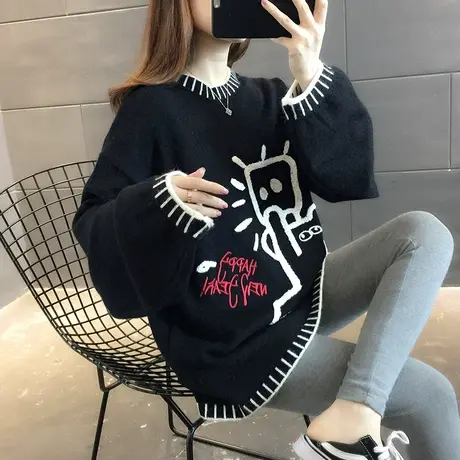 毛衣女装2023年新款秋冬季女士秋款秋装宽松外穿上衣服打底衫洋气图片