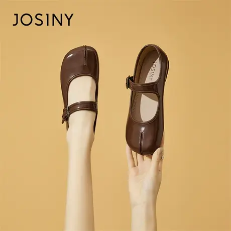 Josiny/卓诗尼玛丽珍女鞋子2024新款春季爆款学院风jk小皮鞋单鞋图片