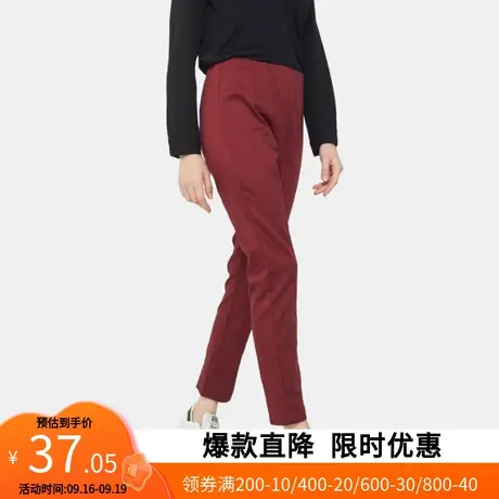 艾格春季女装时尚百搭休闲个性潮搭舒适薄款直筒休闲裤M099商品大图