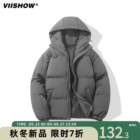 VIISHOW棉衣男冬季新款短款宽松立领加厚棉服休闲oversize外套男商品大图