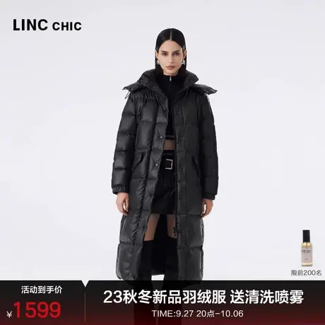 LINC金羽杰羽绒服女中长款2023秋冬新品功能性防雨雪面包服3190Y商品大图