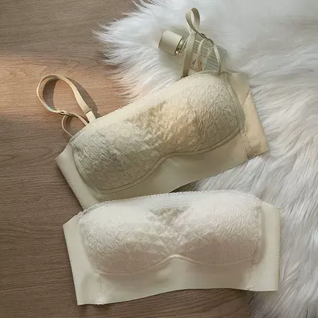 防走光抹胸内衣女薄款聚拢显瘦防滑无肩带胸罩无钢圈美背裹胸文胸图片