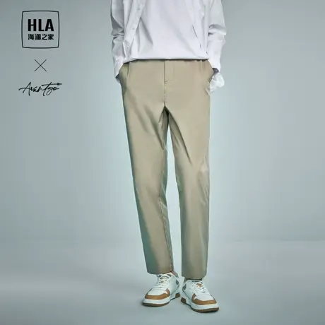 HLA/海澜之家轻商务时尚系列休闲裤24春夏新款简约舒适纯色裤子男图片