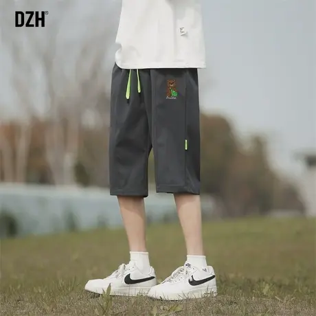 男士过膝七分裤男潮牌潮流百搭休闲运动宽松裤子2023年新款速干裤商品大图