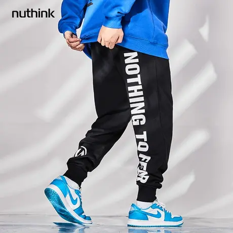 加肥加大裤子国潮ins运动裤男潮宽松大码束脚裤高街潮牌卫裤冬季商品大图
