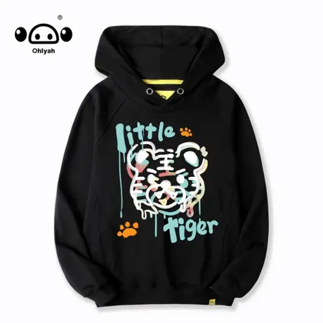 Ohlyah虎虎生威新年卫衣女红色2023新款国潮连帽宽松本命年衣服图片