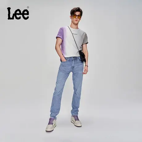 Lee商场同款23春夏新品705锥形轻薄浅蓝男牛仔裤凉凉裤LMB100705商品大图