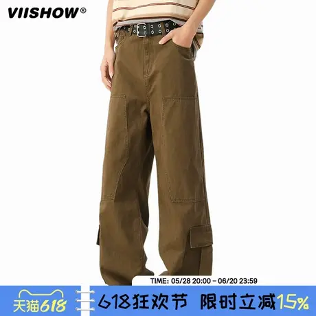 高街休闲裤男春秋季2025新款美式潮牌卫裤直筒时尚长裤商品大图