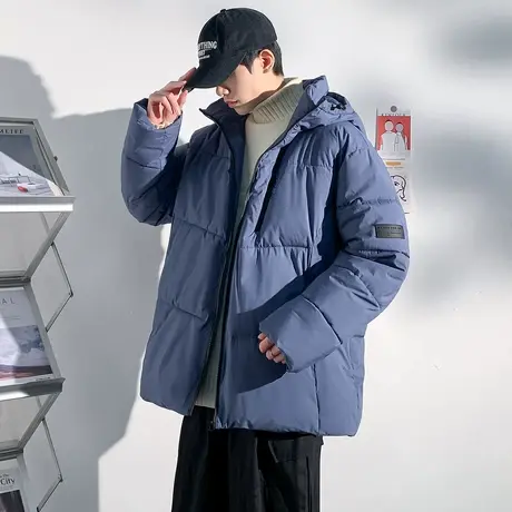 唐狮立领棉衣男士秋冬季新款宽松面包服加厚外套青少年潮上衣图片