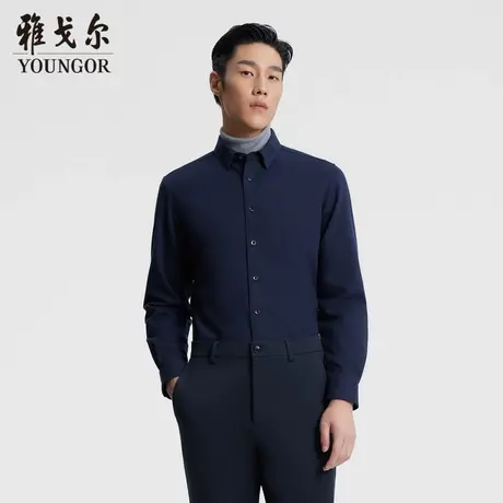 【TP系夹层羽绒】雅戈尔23秋季新品保暖抗菌远红外升温长袖衬衫商品大图