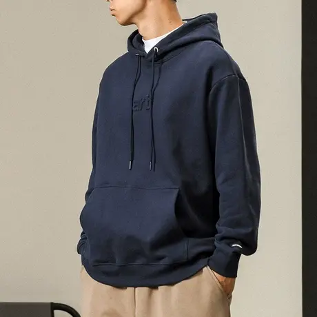 男装秋季休闲时尚男士春秋卫衣青少年抓绒厚款宽松潮牌男装卫衣图片