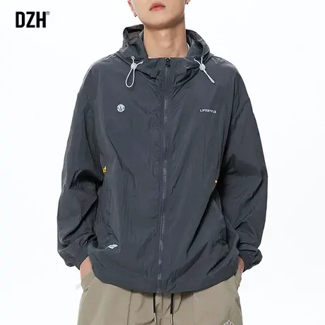男士防晒服男钓鱼夏季连帽防晒衣外套潮皮肤衣外衣飞行员夹克春装图片