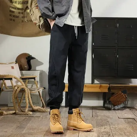 秋季裤子男款百搭时尚工装裤男休闲裤大码多口袋男士百搭休闲裤商品大图